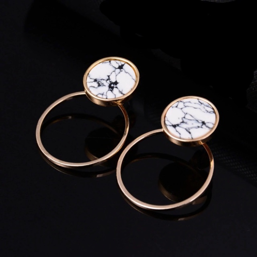 NEW!💙💎💛MODERN MINIMALIST MARBLED CIRCLES!💛💎💙 - Picture 4 of 8